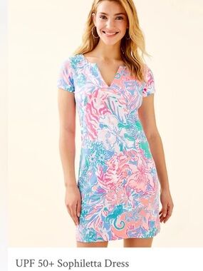 Lilly Pulitzer UPF 50+ Sophiletta Dress Women’s Large